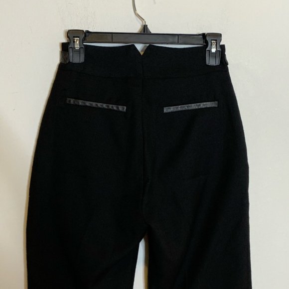 Sea New York High Rise Leather Trim Trouser - Picture 4 of 7